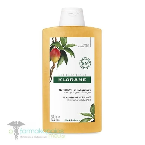 Klorane Nourishing Dry Hair Shampoo with Mango, 400ml
