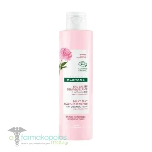 Klorane Milky Silky Make-up Remover with Organic Peony, Sensitive Skin, 200ml