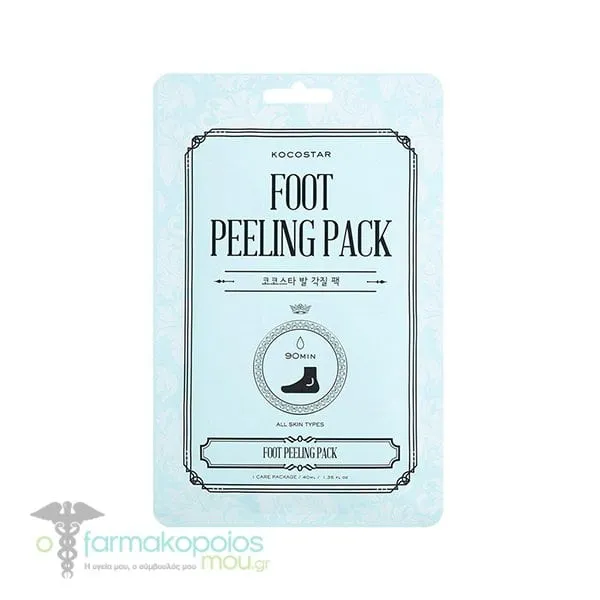 Kocostar Foot Peeling Pack Απολεπιστική Μάσκα Ποδιών, 1 ζεύγος