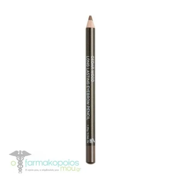 Korres Cedar Wood Long Lasting Eyebrow Pencil 01 Dark Shade, 1.29ml