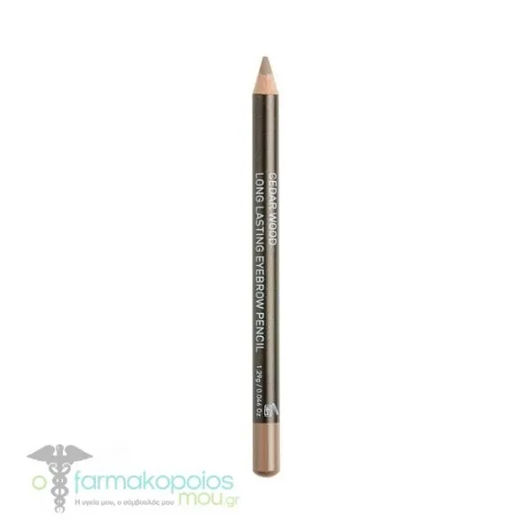 Korres Cedar Wood Long Lasting Eyebrow Pencil 02 Medium Shade, 1.29ml