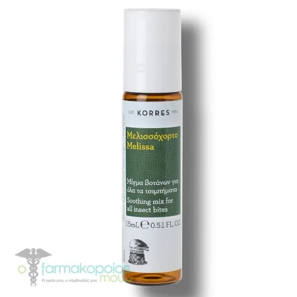 Korres Melissa Soothing Mix for Insect Bites, 15ml