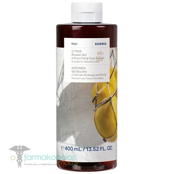 Korres Αφρόλουτρο Κίτρο, 400ml