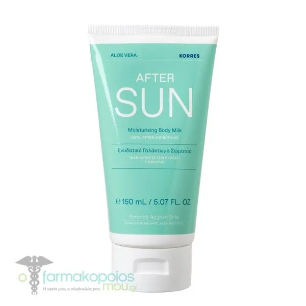 Korres After Sun Moisturising Body Milk Aloe Vera, 150ml
