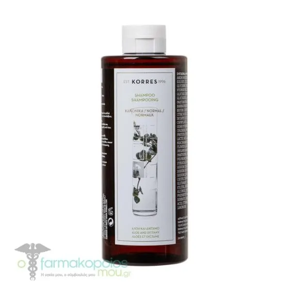 Korres Shampoo for Normal Hair with Aloe &amp; Dittany, 400ml