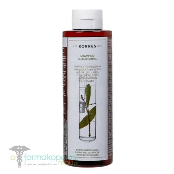 Korres Laurel & Echinacea Shampoo Against Dandruff & Dry Scalp, 250ml