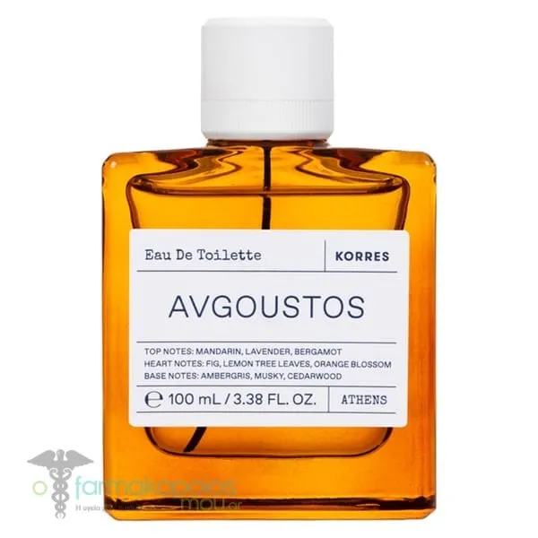 Korres Avgoustos Eau de Toilette for Men, 100ml
