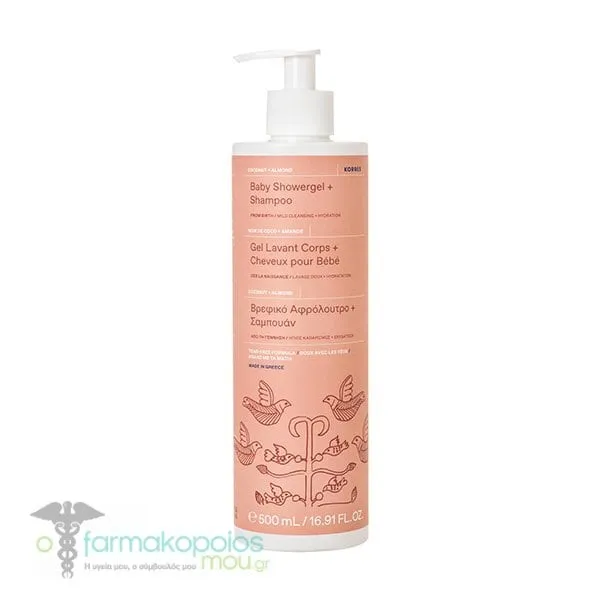 Korres Baby Showergel & Shampoo, 500ml
