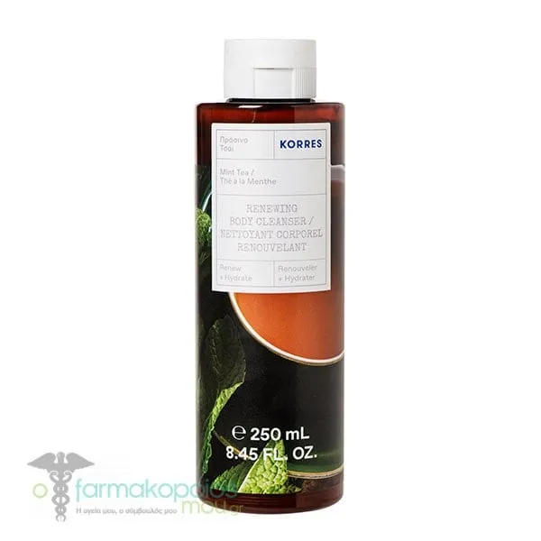 Korres Renewing Body Cleanser Mint Tea, 250ml