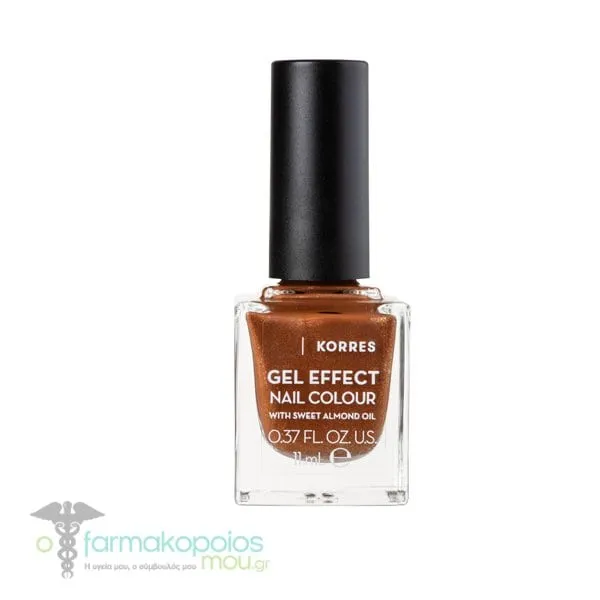 Korres Gel Effect Nail Colour Νο 66 Aegean Bronze, 11ml