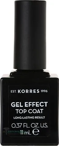 Korres Gel Effect Nail Colour Top Coat, 11ml