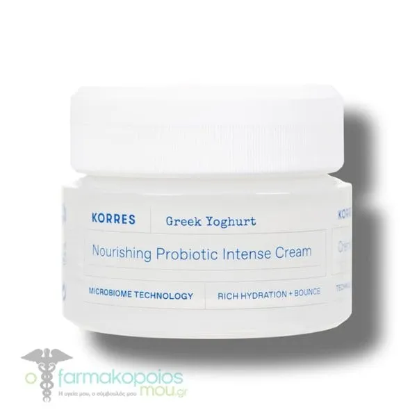 Korres Greek Yoghurt Nourishing Probiotic Intense Cream for Dry Skin, 40ml