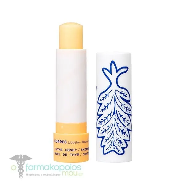 Korres Lip Balm Thyme Honey Shimmery, 4.5g