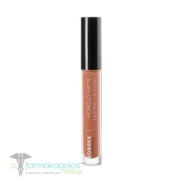 Korres Morello Matte Lasting Lip Fluid Υγρό Ματ Κραγιόν, 3,4ml