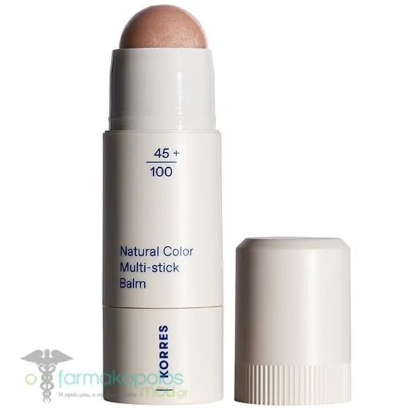 Korres Natural Color Multi-Stick Balm για Χείλη & Ζυγωματικά, 4.5g - 02 Glass Peach