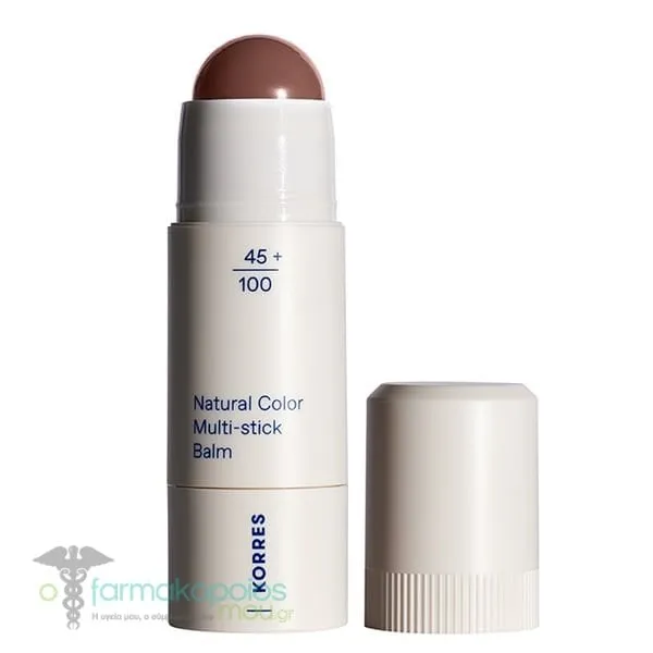 Korres Natural Color Multi-Stick Balm για Χείλη & Ζυγωματικά, 4.5g - 32 Muted Brown