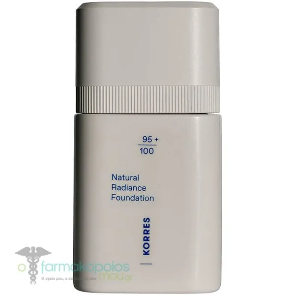 Korres Natural Radiance Foundation Μεσαία Κάλυψη & Λάμψη, 30ml - LIGHT