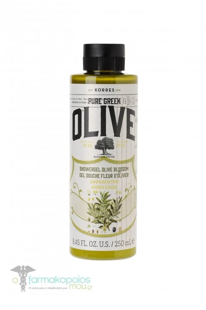 Korres Pure Greek Olive Showergel Olive Blossom, 250ml