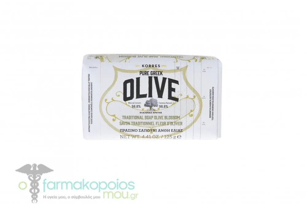Korres Pure Greek Olive Traditional Soap Olive Blossom, 125gr