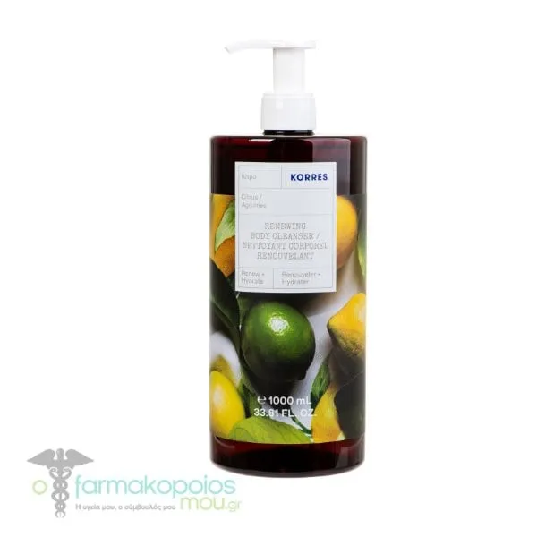 Korres Renewing Body Cleanser Citrus, 1000ml