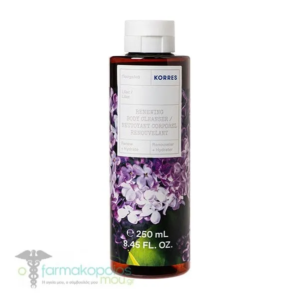Korres Renewing Body Cleanser Lilac, 250ml