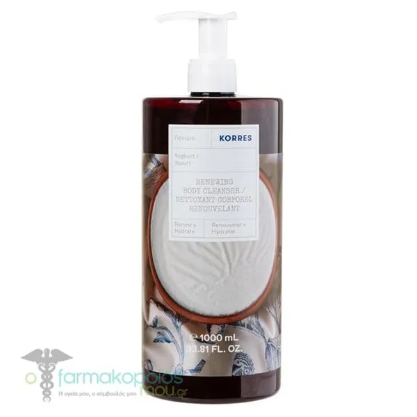 Korres Renewing Body Cleanser Yoghurt, 1000ml