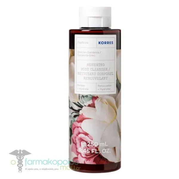 Korres Renewing Body Cleanser Grecian Gardenia, 250ml