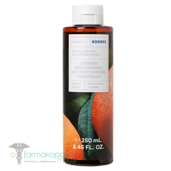 Korres Renewing Body Cleanser Grapefruit Sunrise, 250ml