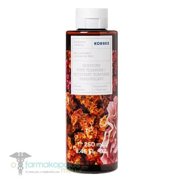 Korres Renewing Body Cleanser Sea Lavender, 250ml