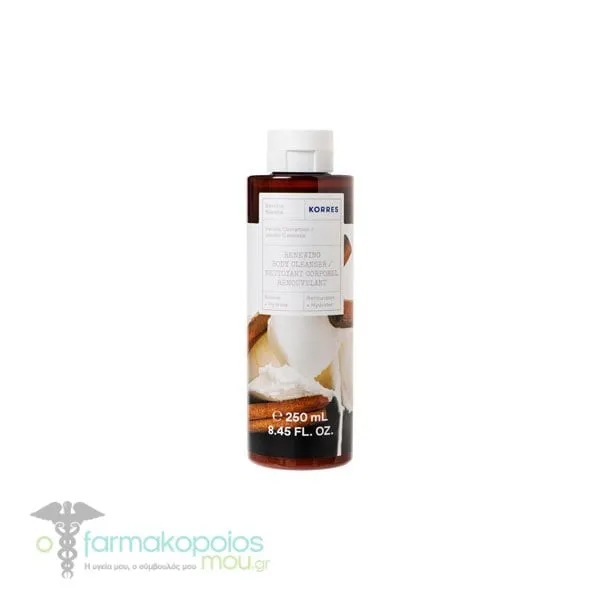 Korres Renewing Body Cleanser Vanilla Cinnamon, 250ml