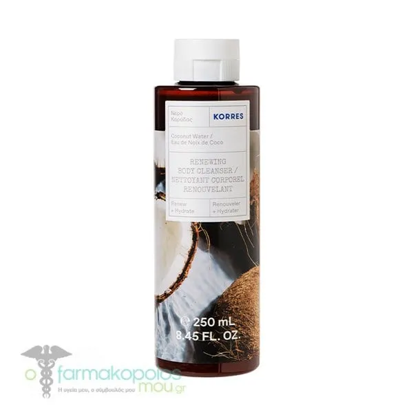 Korres Renewing Body Cleanser Coconut Water, 250ml