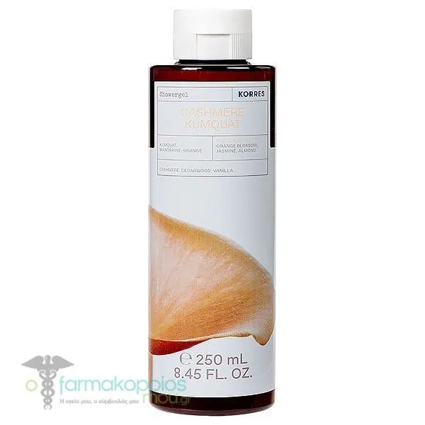 Korres Showergel Cashmere Kumquat, 250ml