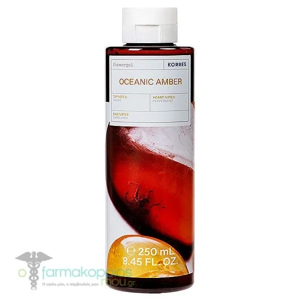 Korres Showergel Oceanic Amber, 250ml