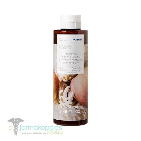 Korres Renewing Body Cleanser Peach Blossom, 250ml