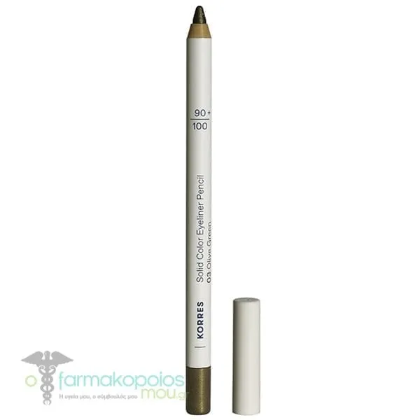 Korres Solid Color Eyeliner Pencil Μολύβι Ματιών, 1.2g - 03 Olive Green