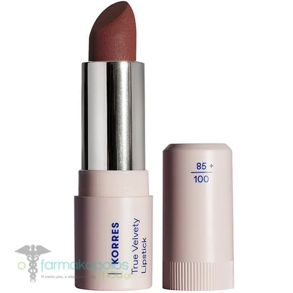 Korres True Velvety Lipstick Semi-Matte Κραγιόν, 3g - 57 Terra Red