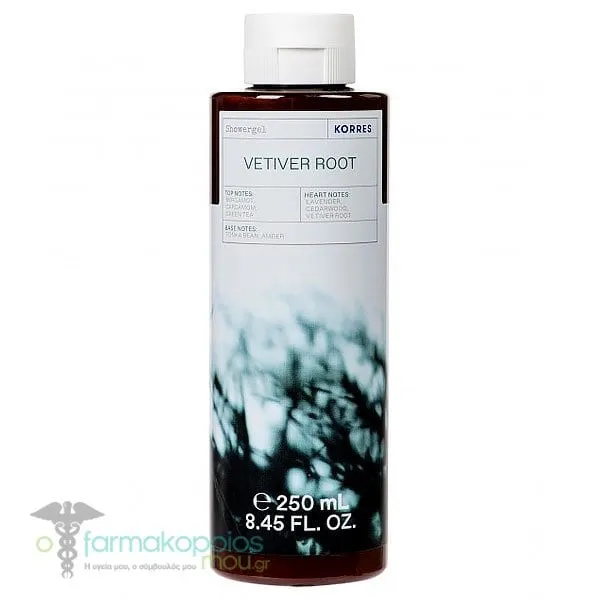 Korres Showergel Vetiver Root, 250ml