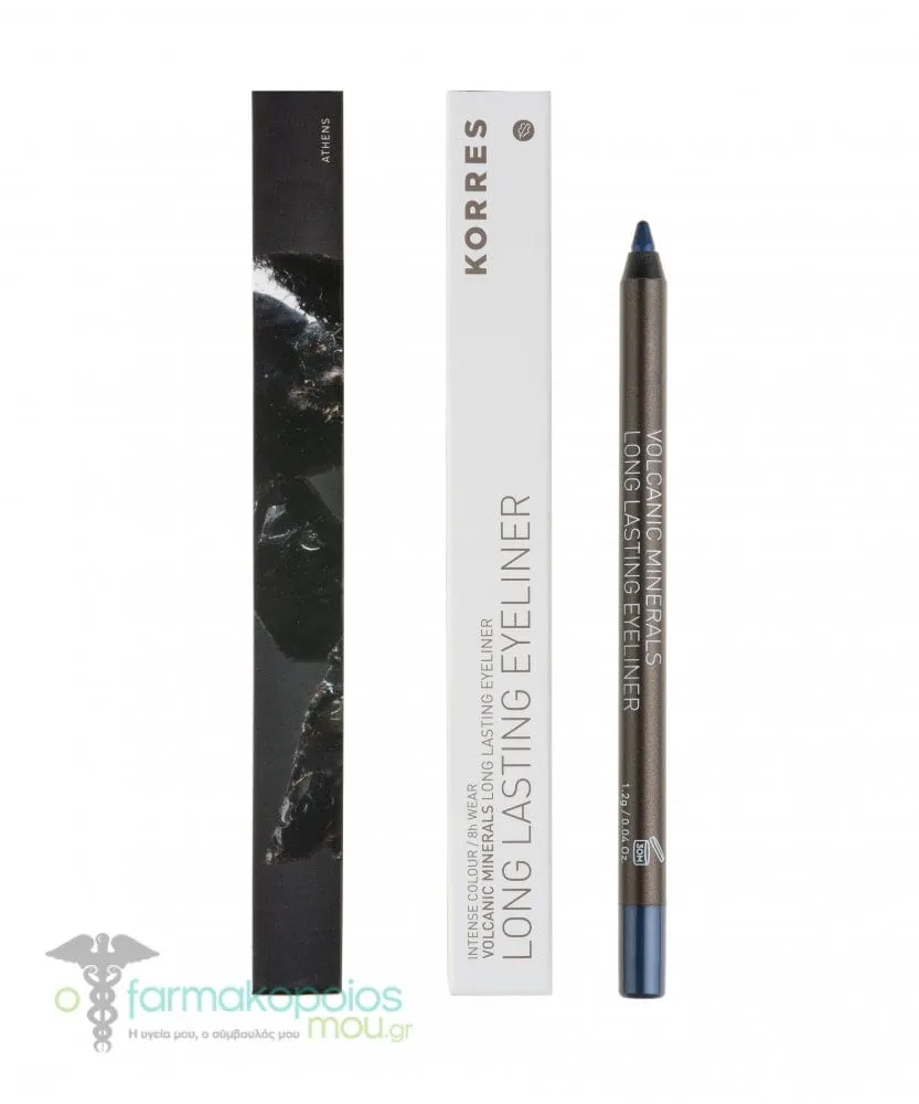 Korres Volcanic Minerals Long Lasting Eyeliner No. 08 Blue, 1.2g