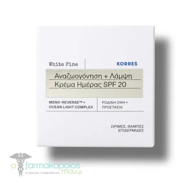 Korres White Pine Luminous Awakening Moisturizer SPF20, 40ml