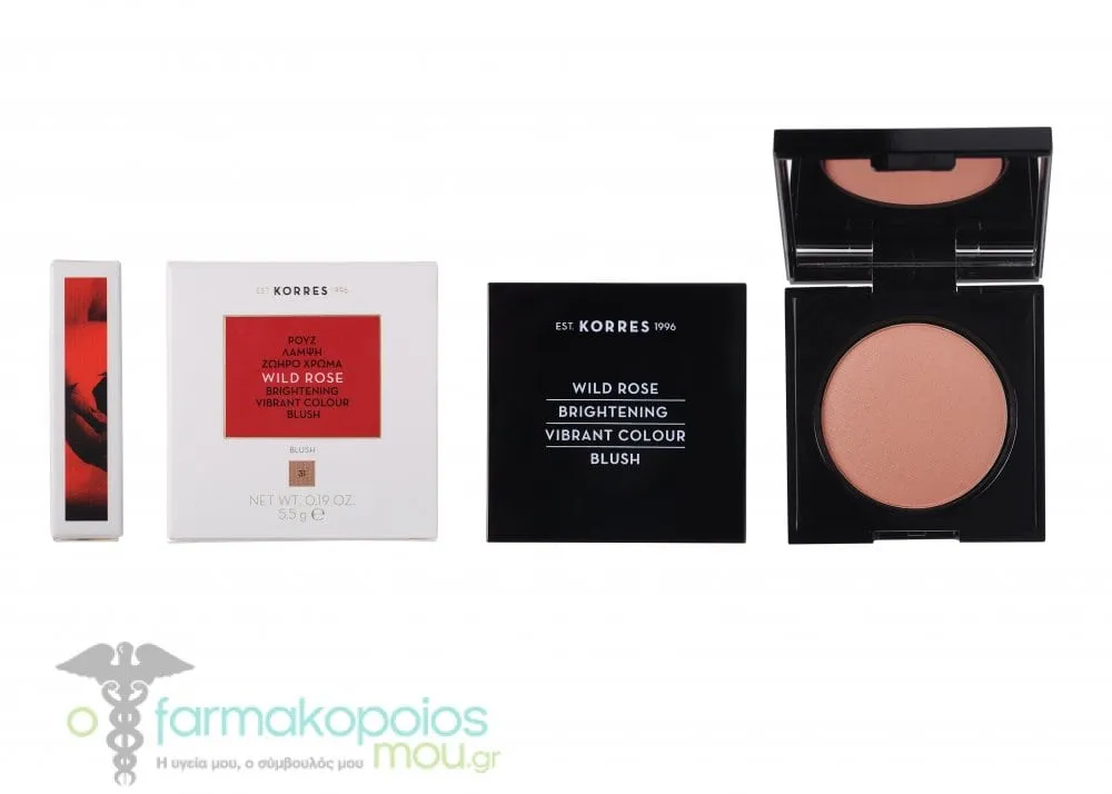 Korres Wild Rose Brightening Blush 31 Light Bronze, 5.5g
