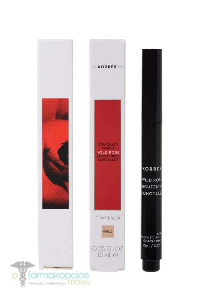 Korres Wild Rose Brightening Concealer WRC2, 1.5ml