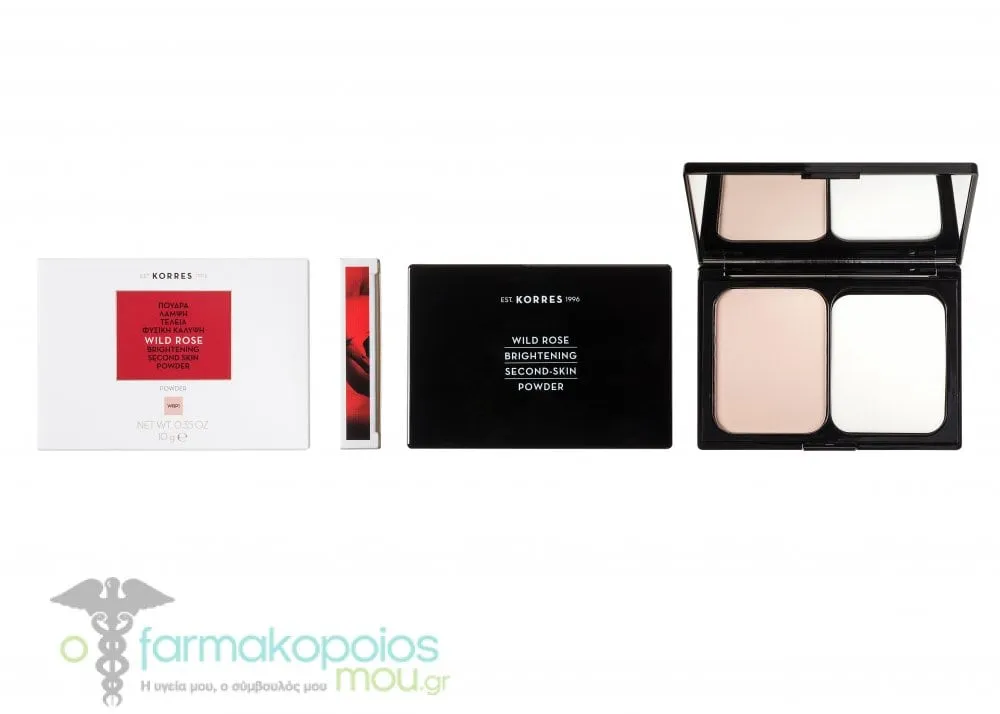 Korres Wild Rose Brightening Second-Skin Powder WRP1, 10g