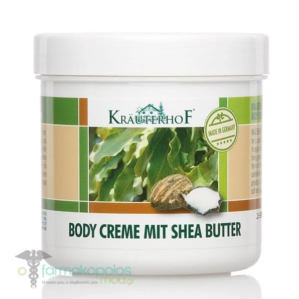 Krauterhof Body Cream with Shea Butter for Soft & Elastic Skin, 250ml