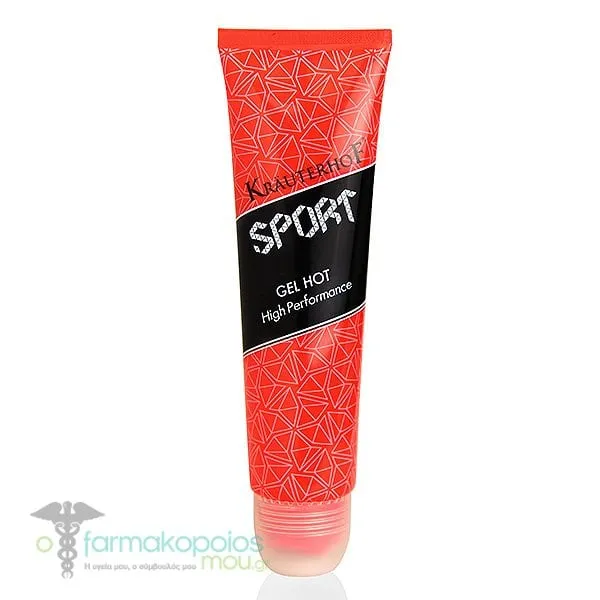 Krauterhof Sport Gel Hot Warming Gel for Athletes Before & After Training, 150ml