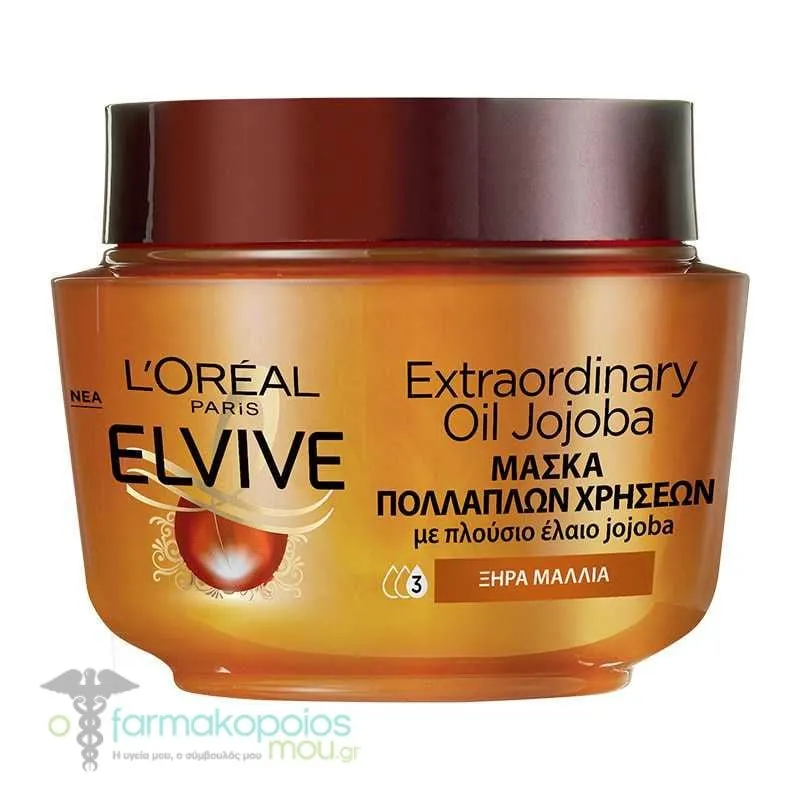 L'Oreal Paris Elvive Extraordinary Oil Jojoba Mask, 300ml