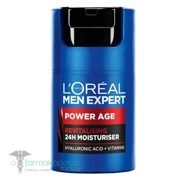 L'Oreal Paris Men Expert Power Age Revitalising 24h Moisturiser, 50ml