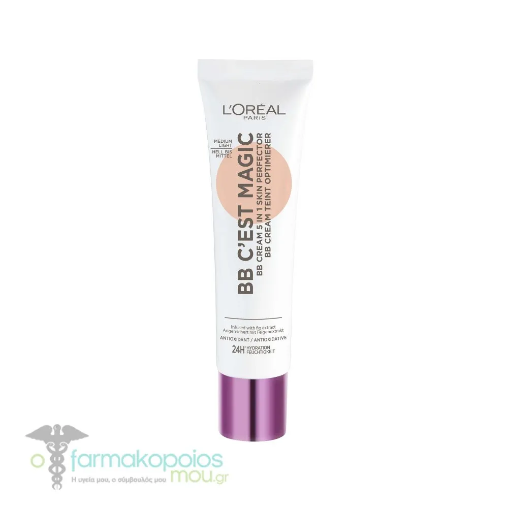 L'Oreal Paris BB C'est Magic 5-in-1 Skin Perfector, 30ml - 02 Medium Light