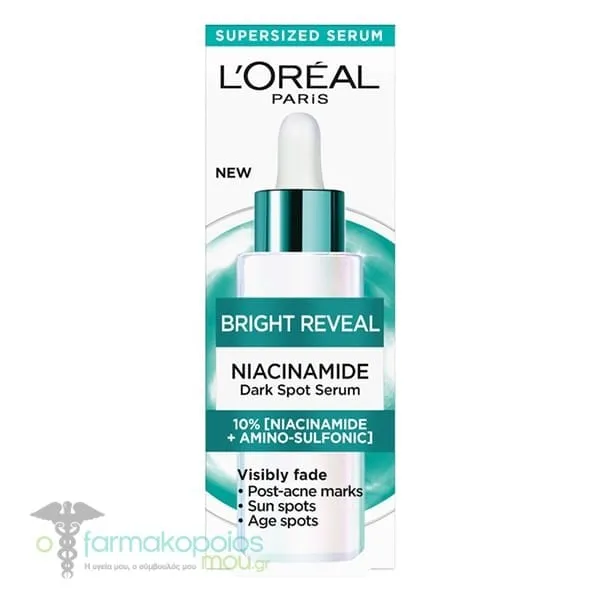 L'Oreal Paris Bright Reveal Niacinamide Dark Spot Serum, 30ml