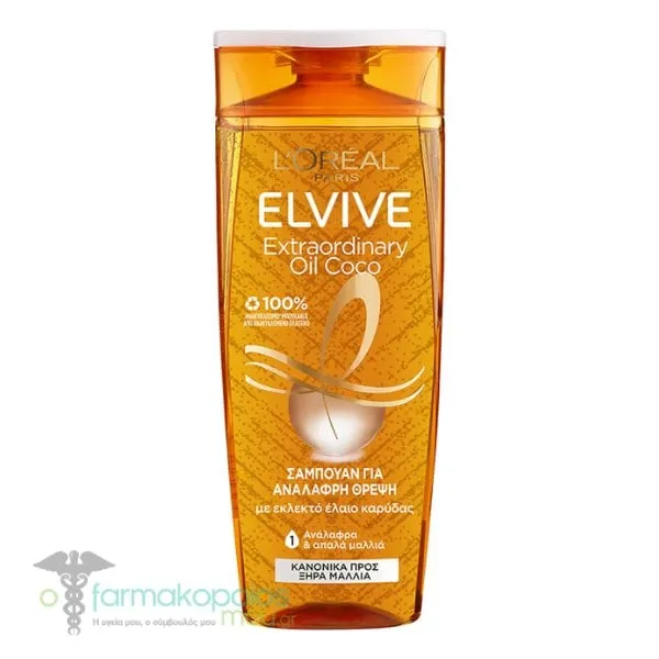 L'Oreal Paris Elvive Extraordinary Oil Coconut Shampoo, 400ml