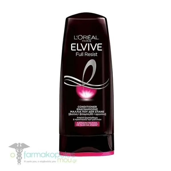 L'oreal Paris Elvive Full Resist Conditioner Μαλακτική Κρέμα Μαλλιών, 300ml